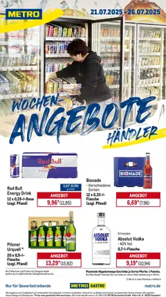 Vorschau von dem Prospekt des Geschäftes Metro, gültig ab dem 21.07.2025