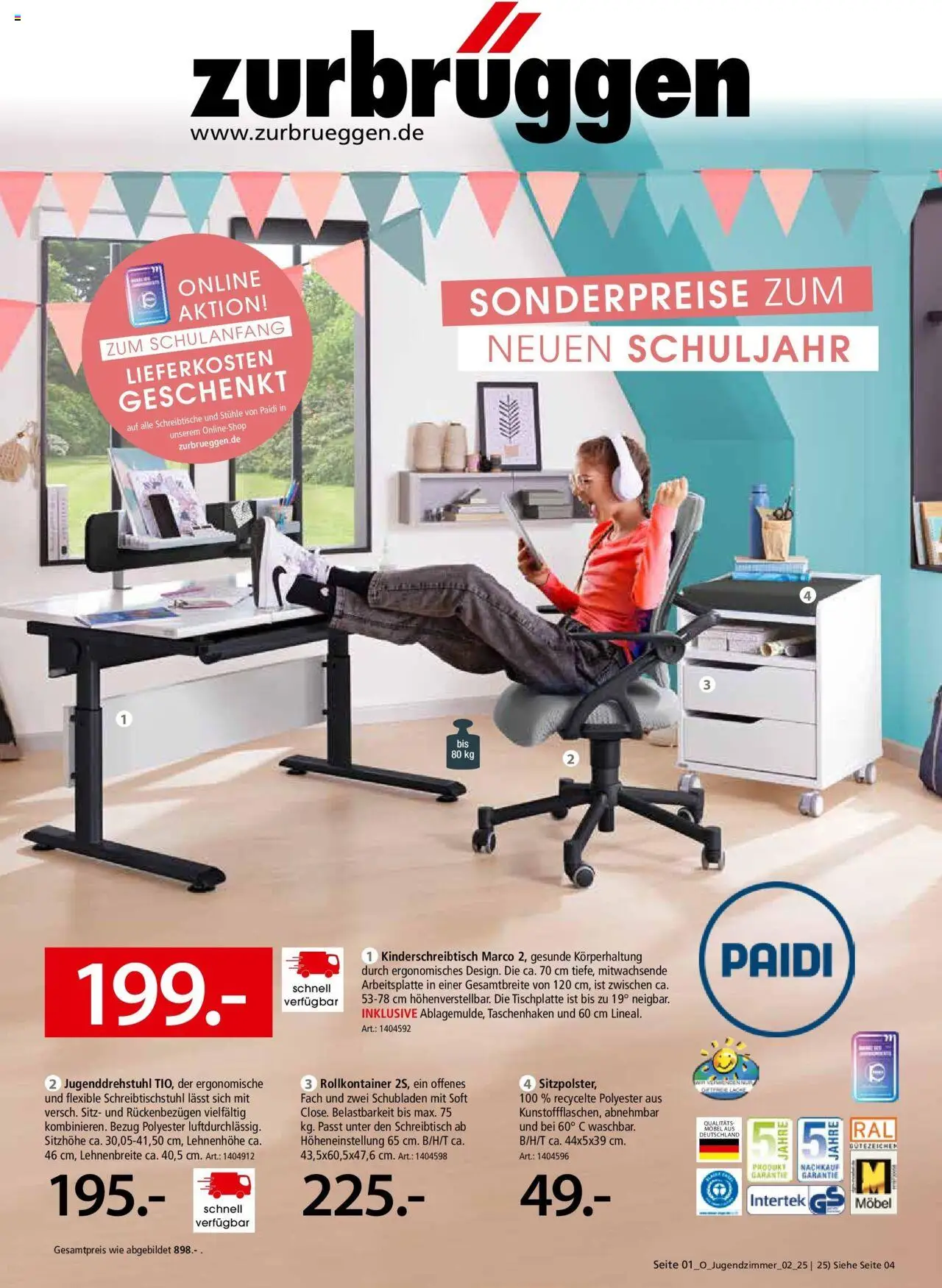 Zurbrüggen Sonderpreise zum neuen Schuljahr (vom 28.09.2025 - 31.10.2025)