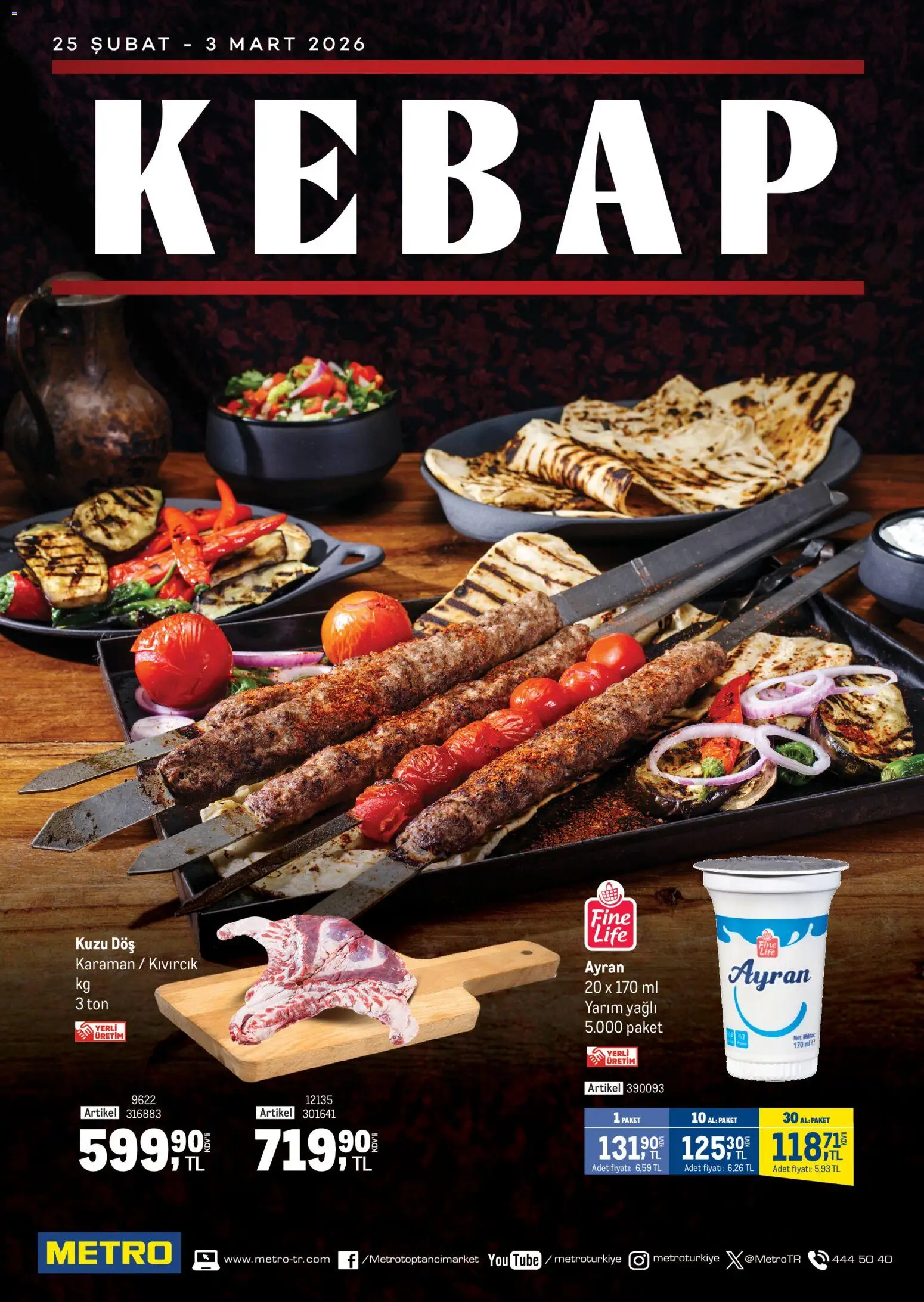 Metro Kebap Restoranları 25.02.2026 - Broşürünün önizlemesi