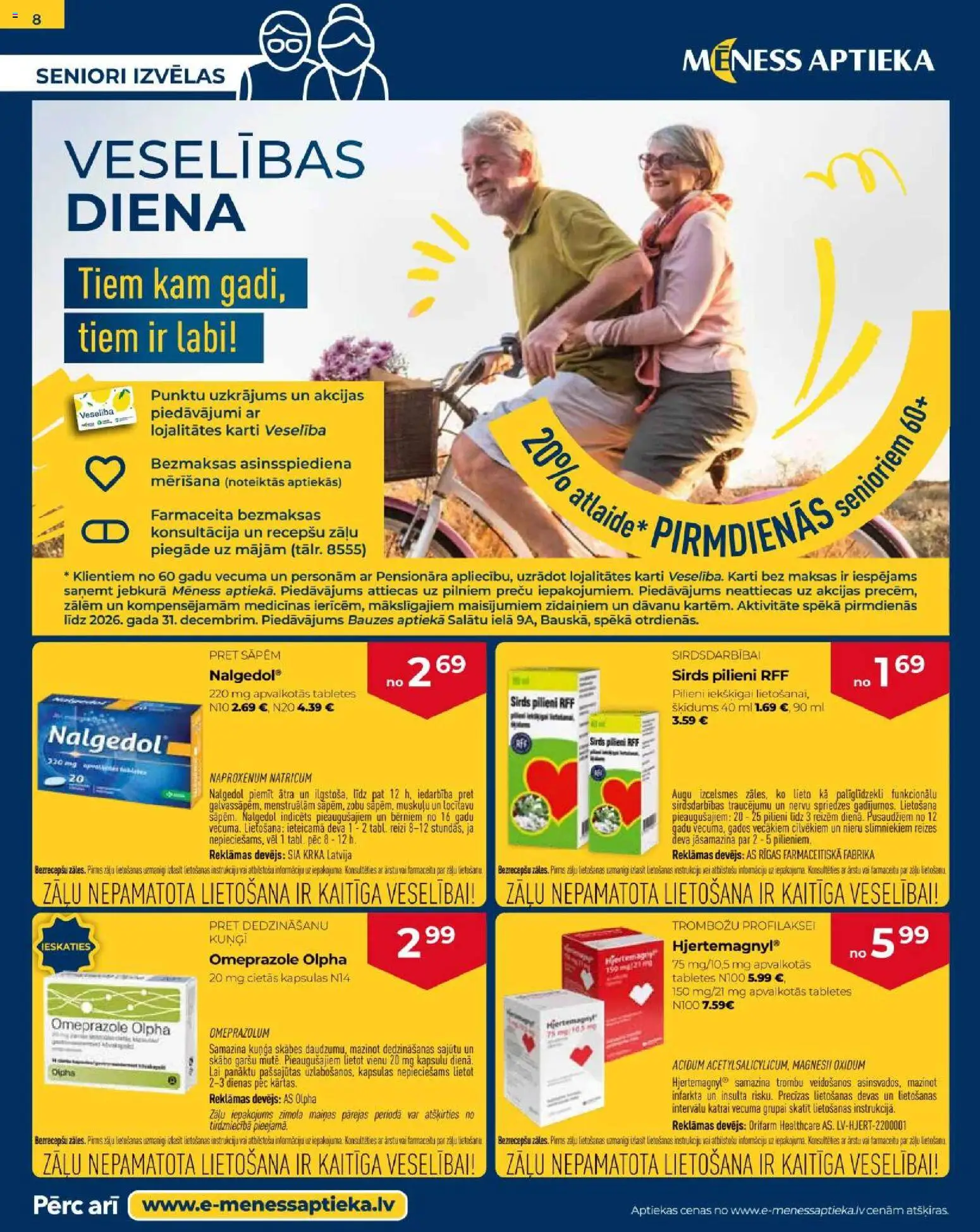 Skatīt Mēness aptieka akciju bukletu, derīgs no 2026.01.01