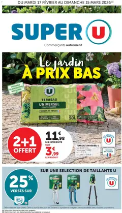 Prévisualisation de Le jardin à prix bas du magasin Super U formulaire valide 17/02/2026