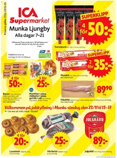 Förhandsgranska reklamblad Munka-Ljungby från butik ICA Supermarket gäller från 17/11/2025