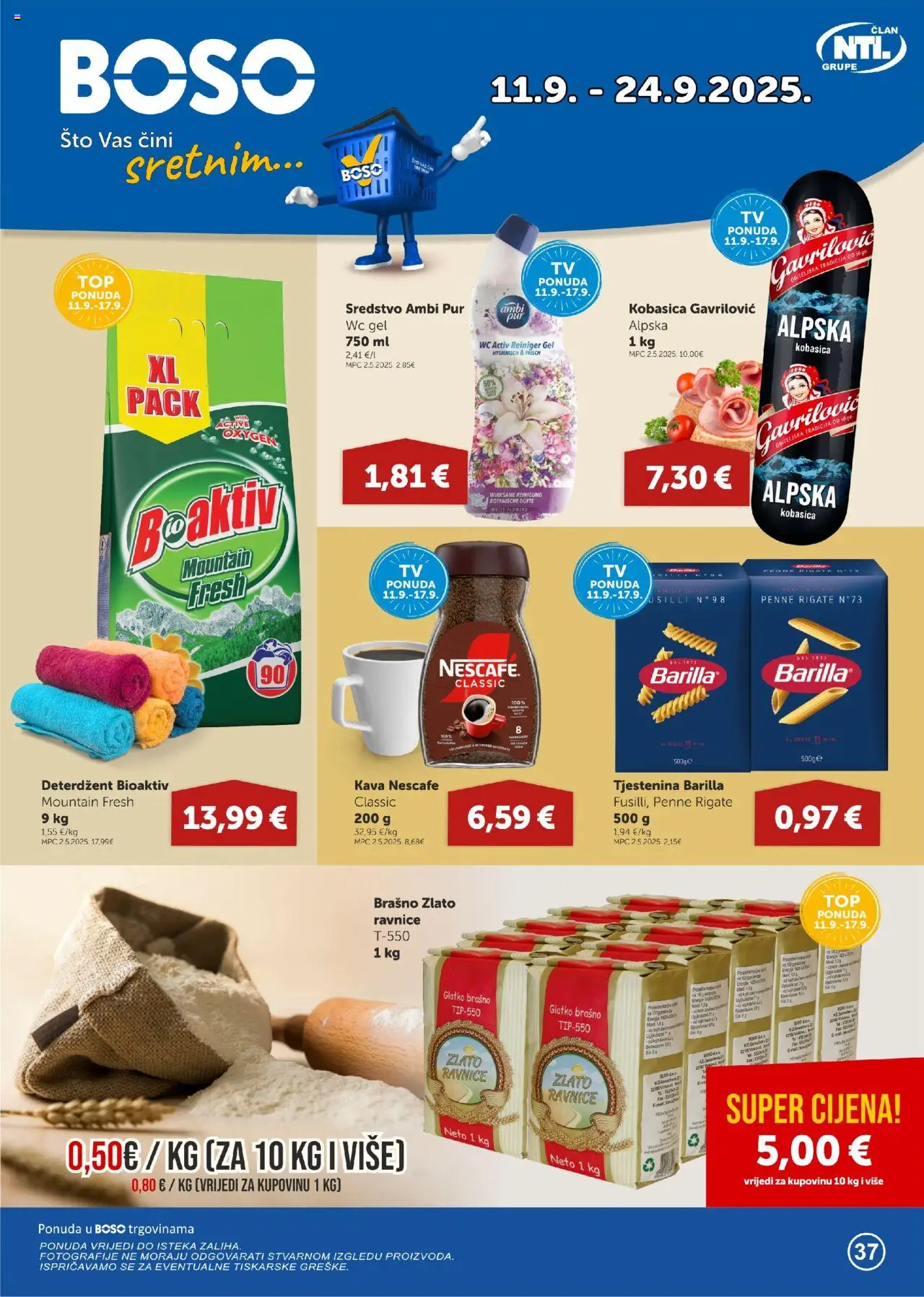 Pregled letka Katalog trgovine Boso vrijedi od 11.09.2025