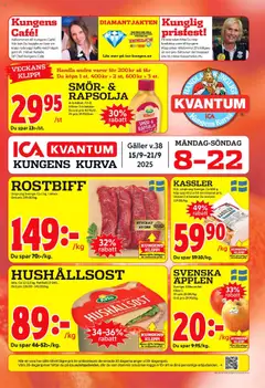 Förhandsgranska reklamblad Kungens Kurva från butik ICA Kvantum gäller från 15/09/2025
