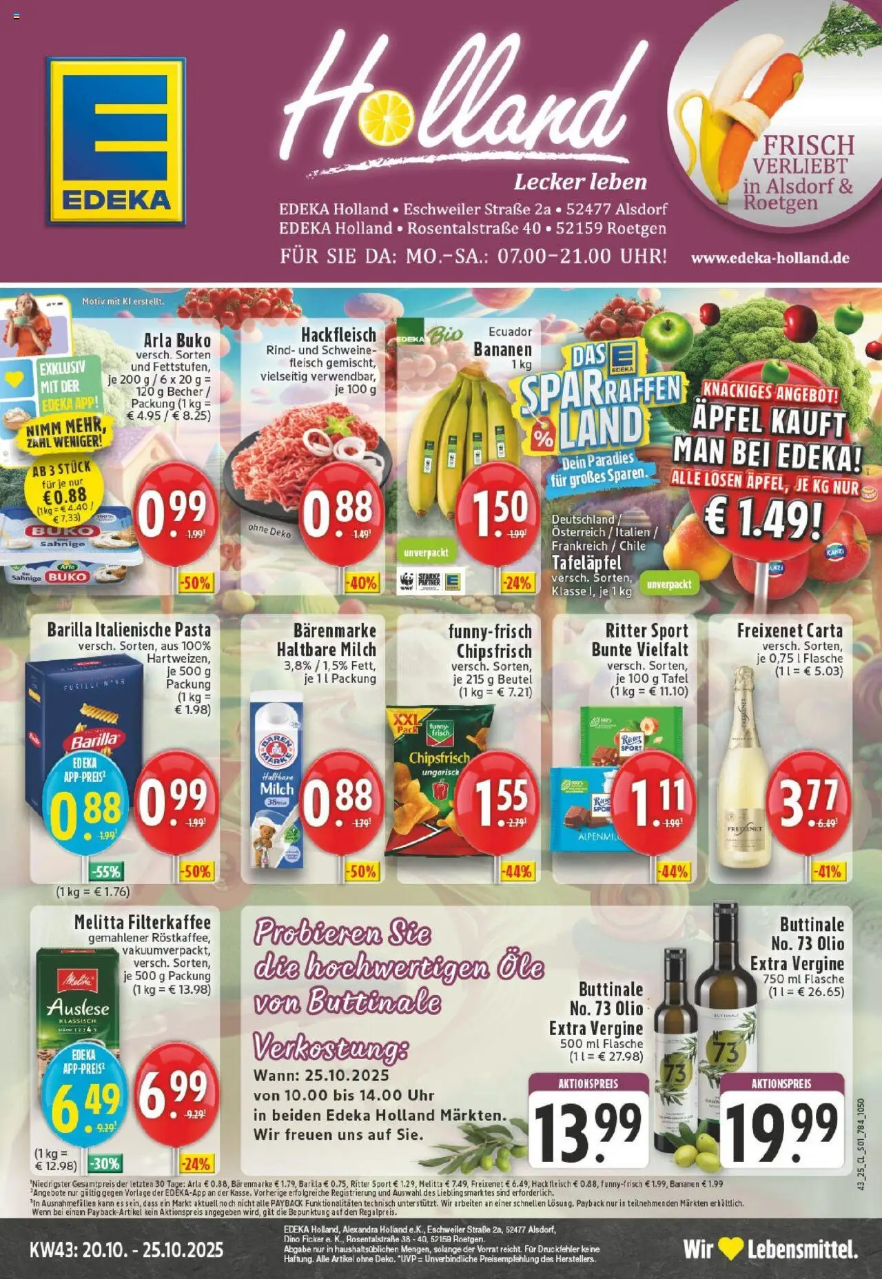 EDEKA Prospekt ab 19.10.2025 - Prospekt Alsdorf Online