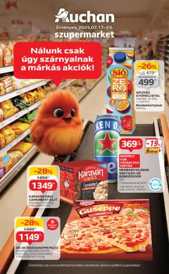 Auchan - Szupermarket akciós újság megtekintése, amely érvényes 2025.07.17.-től