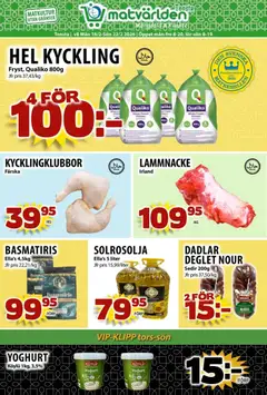Förhandsgranska reklamblad Aktuella reklamblad Matvärlden - Tensta från butik Matvärlden gäller från 16/02/2026