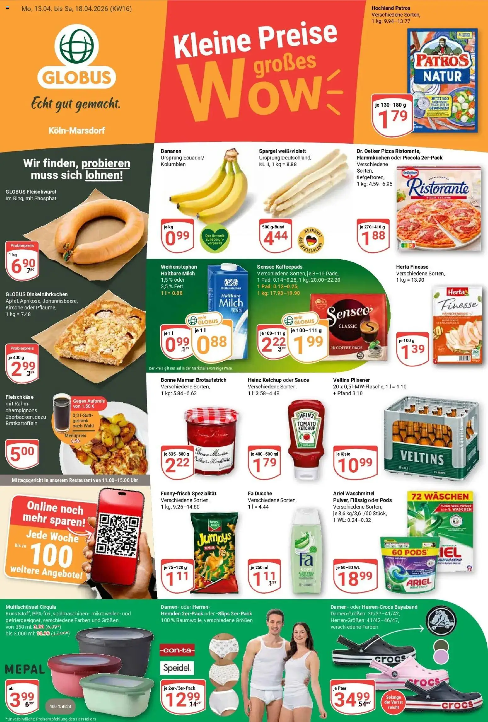Vorschau von dem Prospekt des Geschäftes Globus, gültig ab dem 13.04.2026