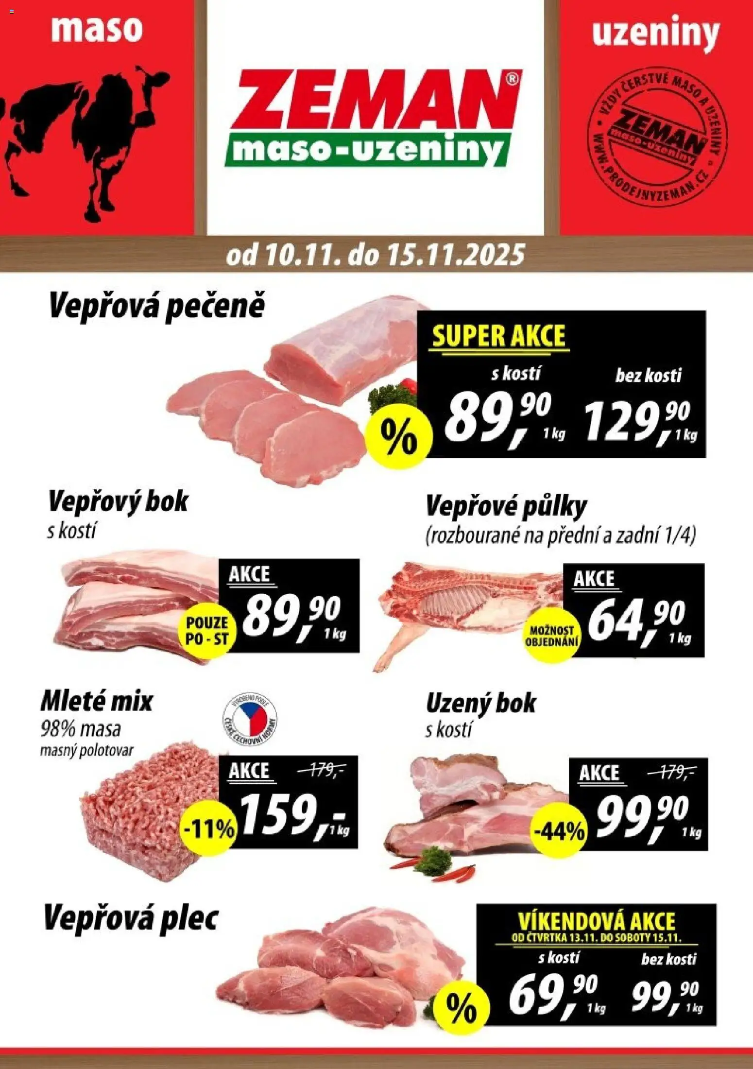 Náhled nabídky: Prodejny Zeman Leták - Dačice platný od 10.11.2025