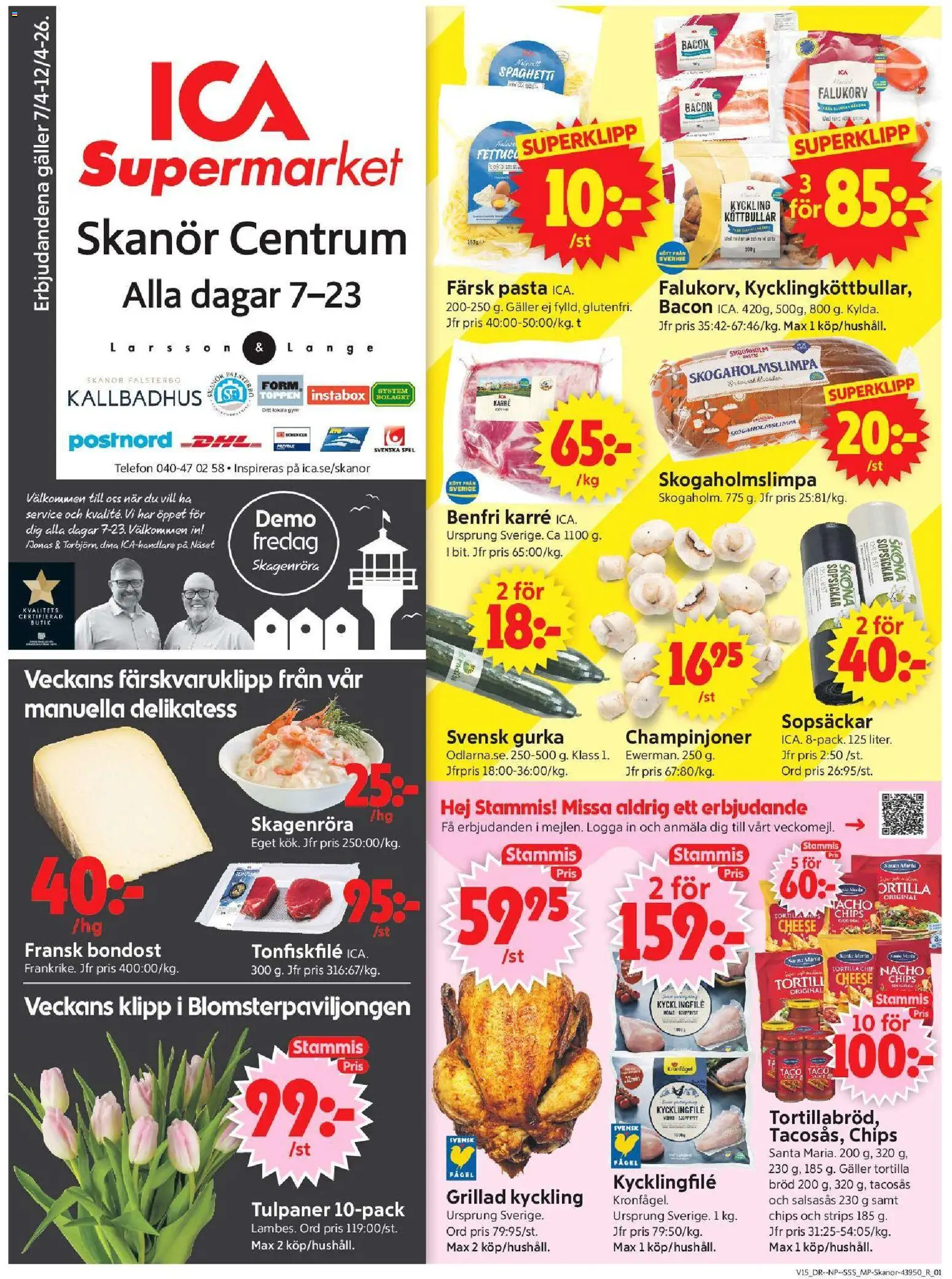 Förhandsgranska reklamblad Skanör från butik ICA Supermarket gäller från 06/04/2026