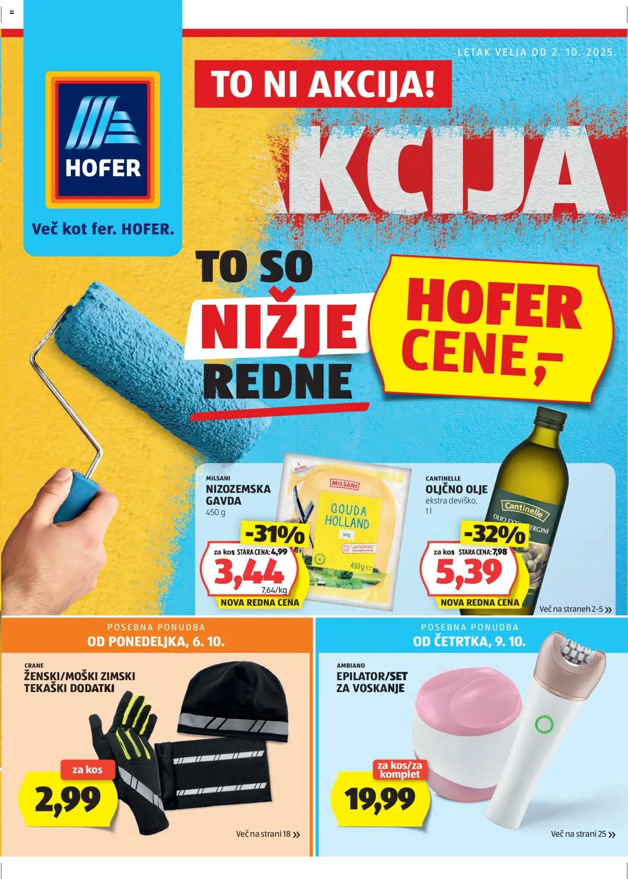 Hofer SI aktualni Katalog vrijedi od 02.10.2025 - tjedna akcija broj stranice 1