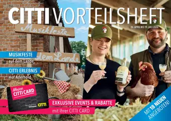 Vorschau von dem Prospekt des Geschäftes CITTI Markt, gültig ab dem 20.04.2026