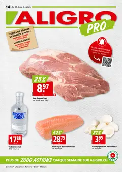 Vorschau des Merkblatts Aligro aktionen Chavannes, Matran, Genève, Sion vom Shop Aligro gültig von 30.03.2026 bis 04.04.2026