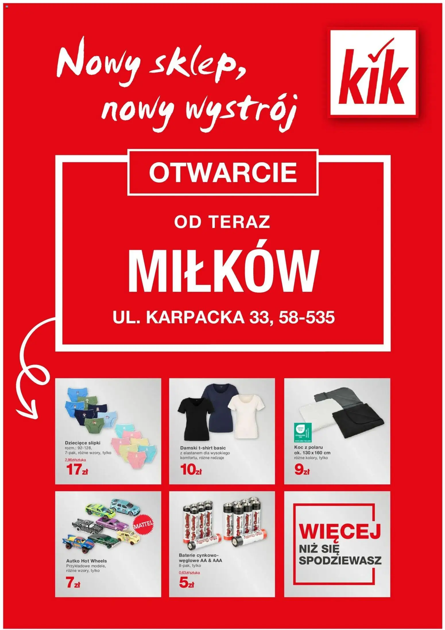 Pogląd gazetki "Miłków" ze sklepu Kik ważnej od 31.10.2025