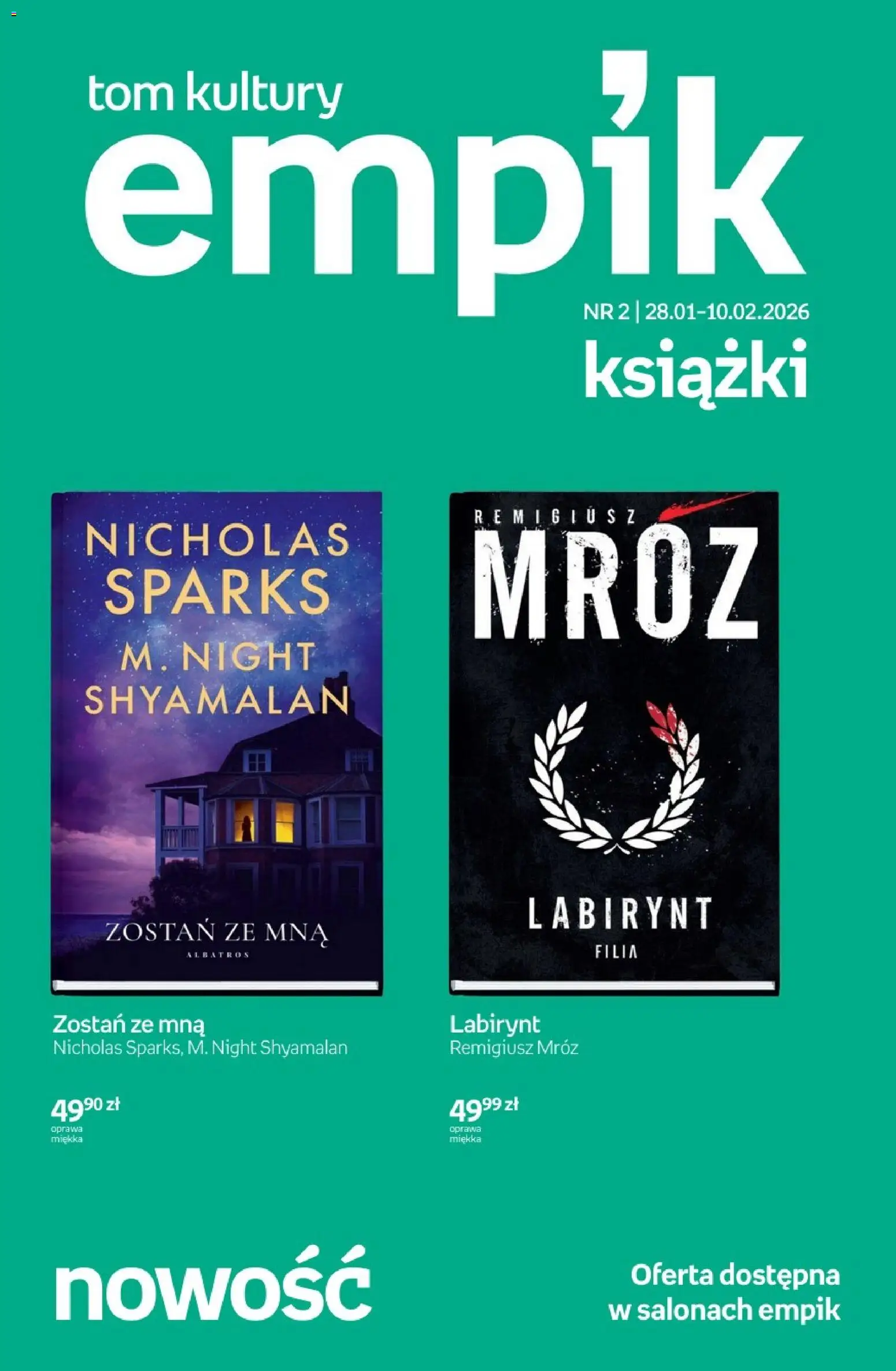 Pogląd gazetki "Tom kultury - Książki" ze sklepu Empik ważnej od 28.01.2026