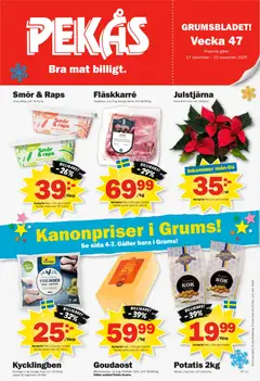 Förhandsgranska reklamblad Aktuella reklamblad Pekås - grums edition från butik Pekås gäller från 17/11/2025