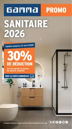 Voorbeeld van Sanitaire van winkel GAMMA geldig vanaf 07/01/2026