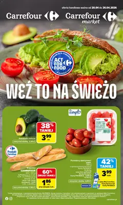 Pogląd gazetki "Carrefour gazetka - Weź to na świeżo" ze sklepu Carrefour ważnej od 20.04.2026