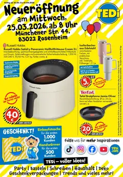 Vorschau von dem Prospekt des Geschäftes TEDi, gültig ab dem 20.03.2026