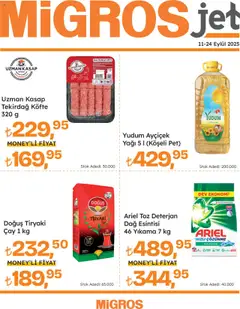 Migros Migros Jet Dijital 11.09.2025 - Broşürünün önizlemesi