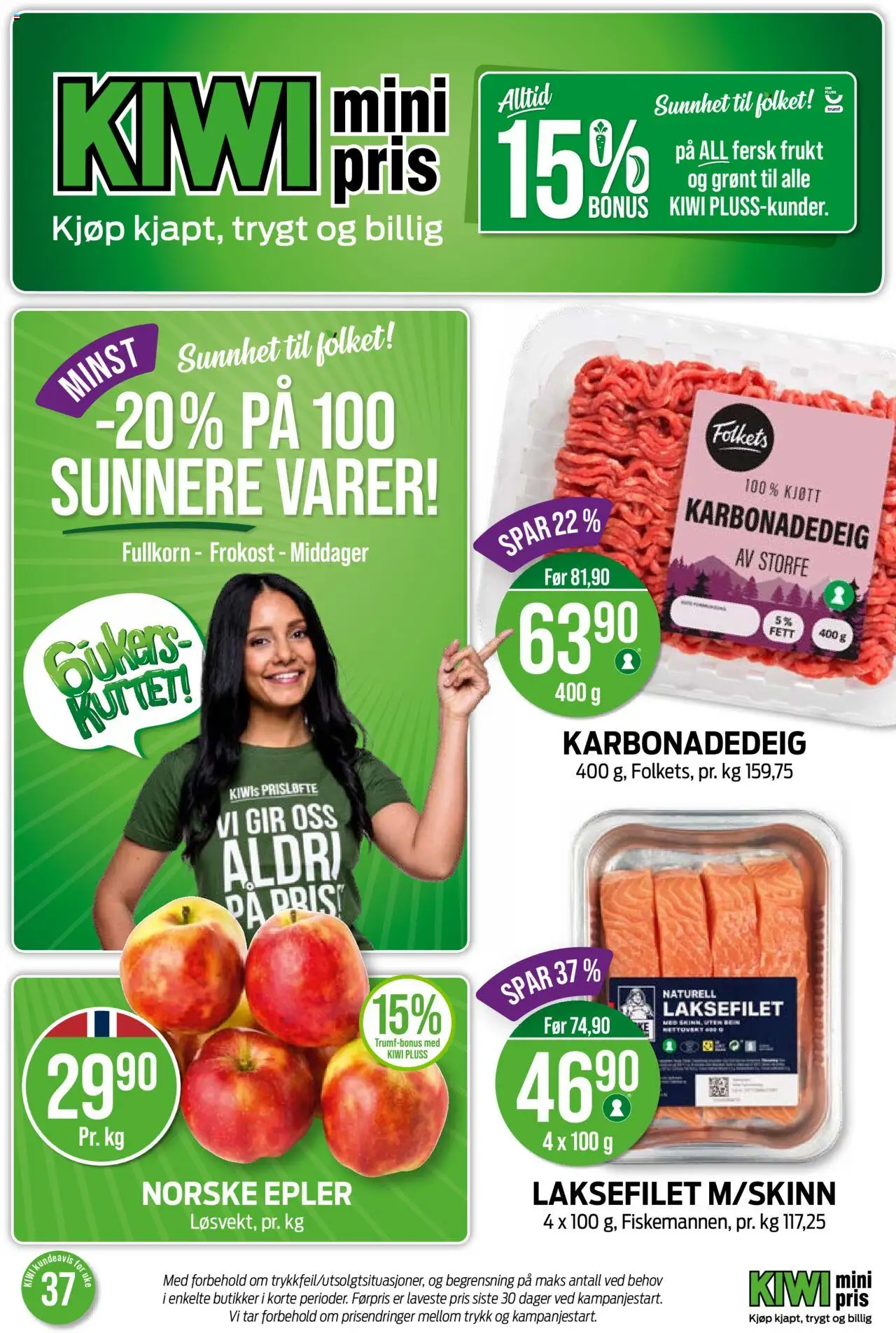 Kundeavis Kiwi gyldig fra 08/09/2025 - Sidenummer 1