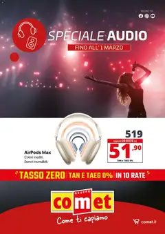 Anteprima dell'opuscolo Volantino Audio dal negozio Comet valido da 20/02/2026