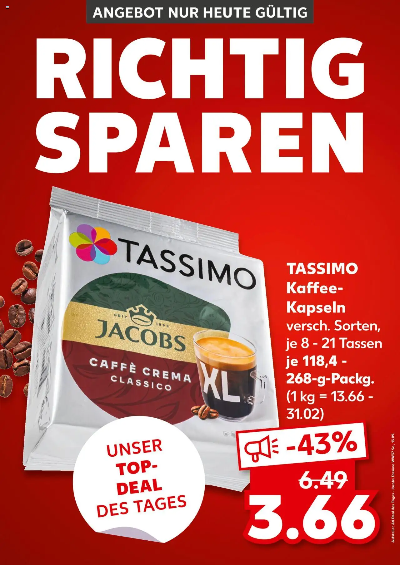 Kaufland DE shop DE Folder Hannover geldig vanaf 13-09-2025 - Paginanummer 1