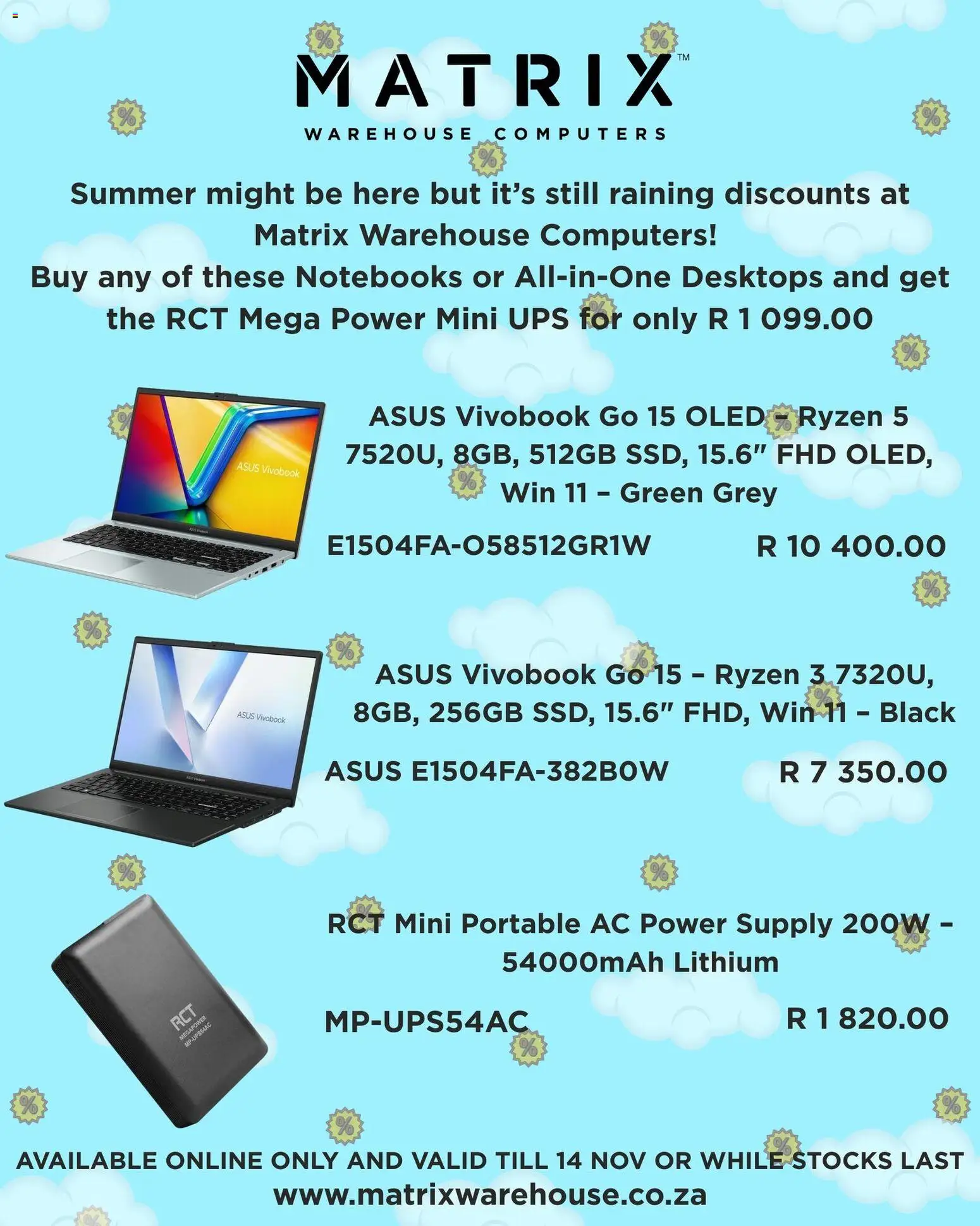 Preview of Matrix Warehouse flyer valid from 07/11/2025