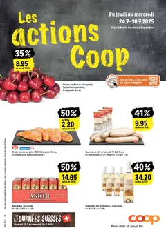 Vorschau des Merkblatts Les actions de la semaine vom Shop Coop gültig von 24.07.2025 bis 30.07.2025
