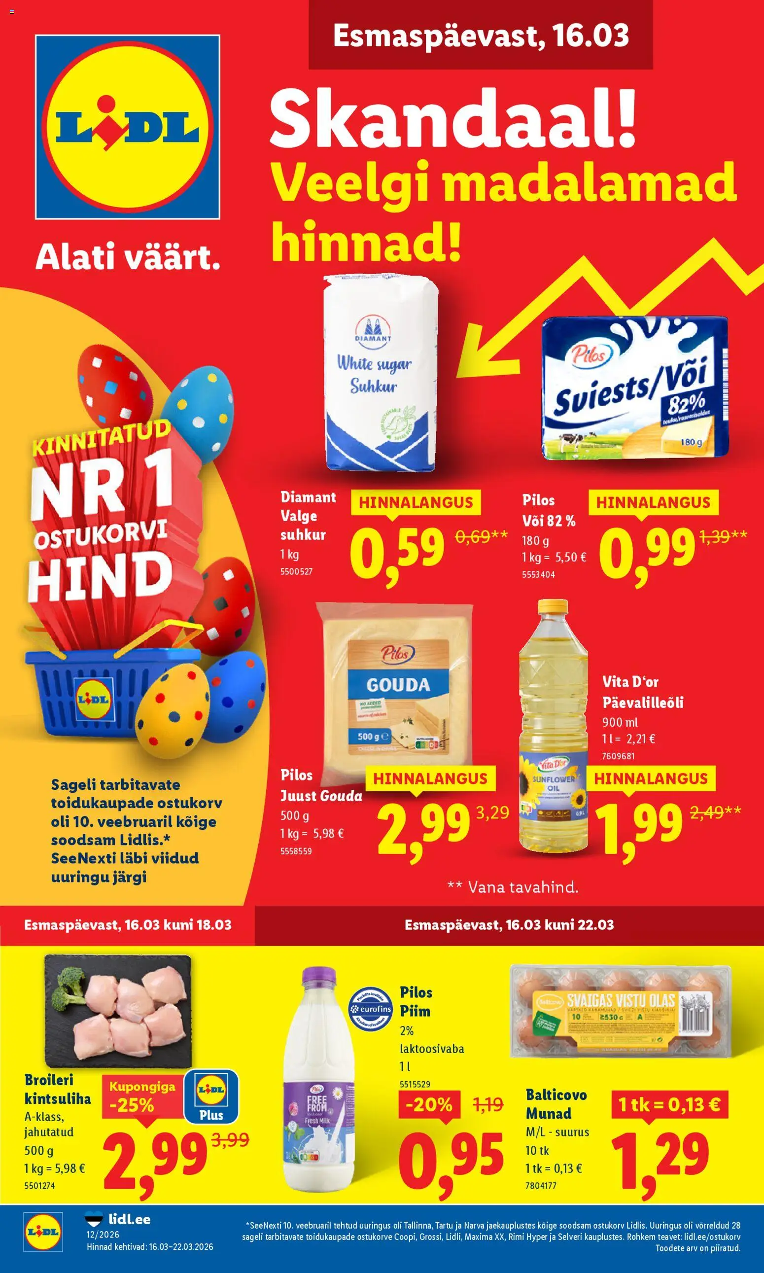 Lidl kliendilehe eelvaade alates 16.03.2026