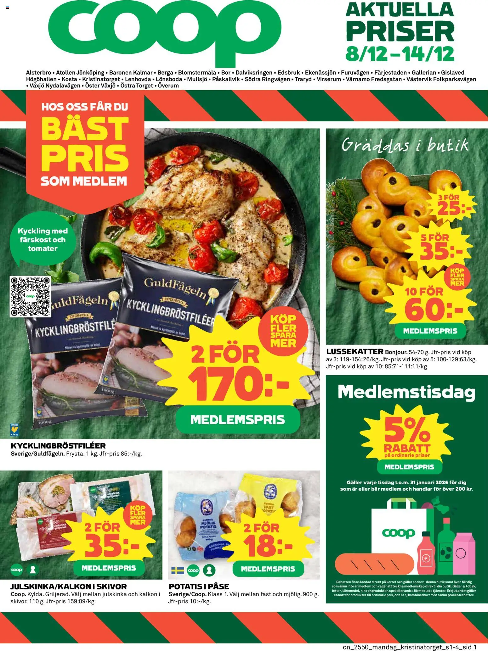 Förhandsgranska reklamblad Alsterbro från butik Coop gäller från 08/12/2025