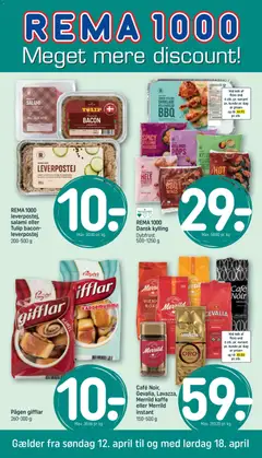 Eksempel på tilbudsavis Rema 1000 - Tilbudsavis uge 16 fra butik Rema 1000 gyldig fra 12/04/2026