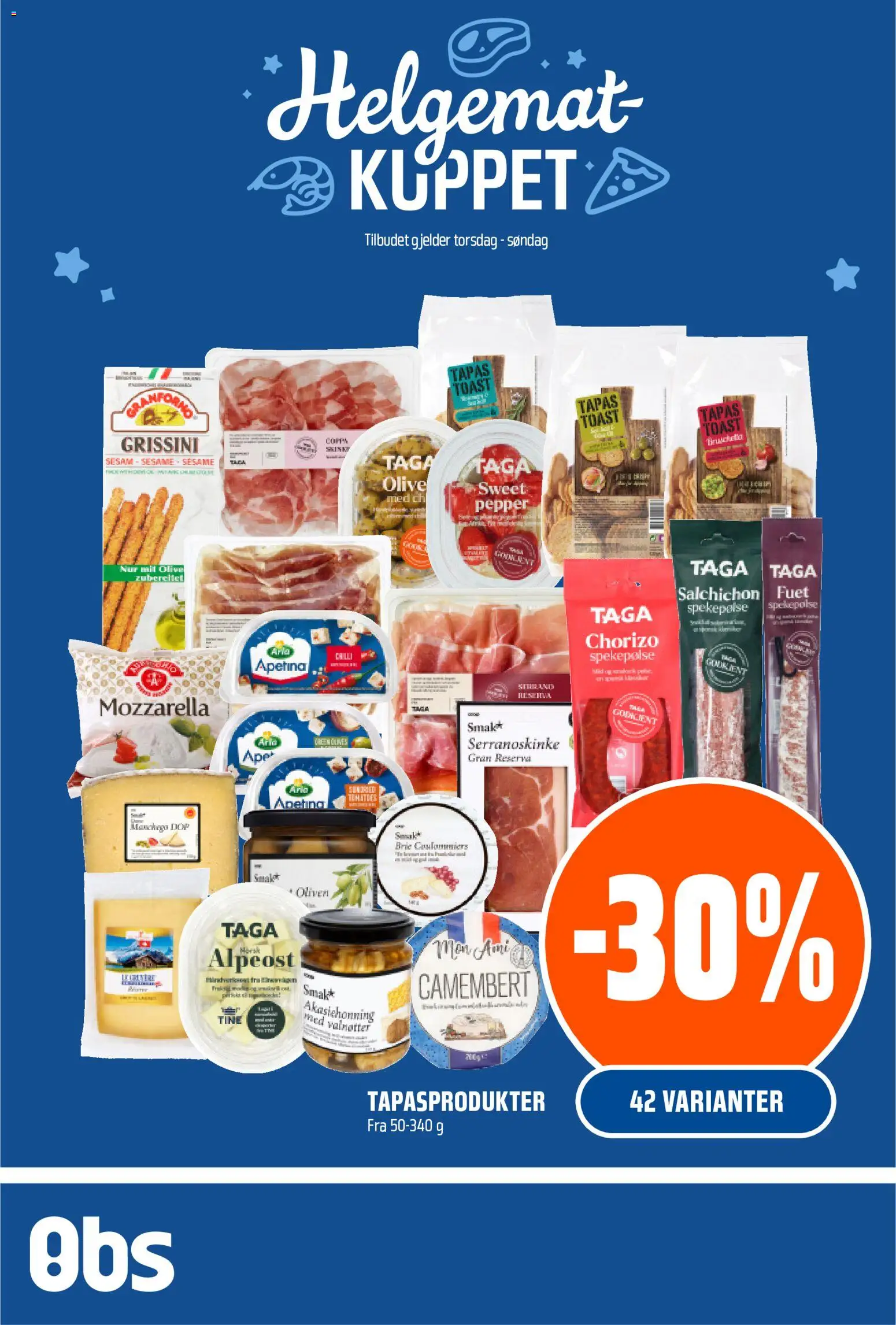 Forhåndsvis Helgemat Kuppet fra butikk Coop Obs gyldig fra 04/12/2025