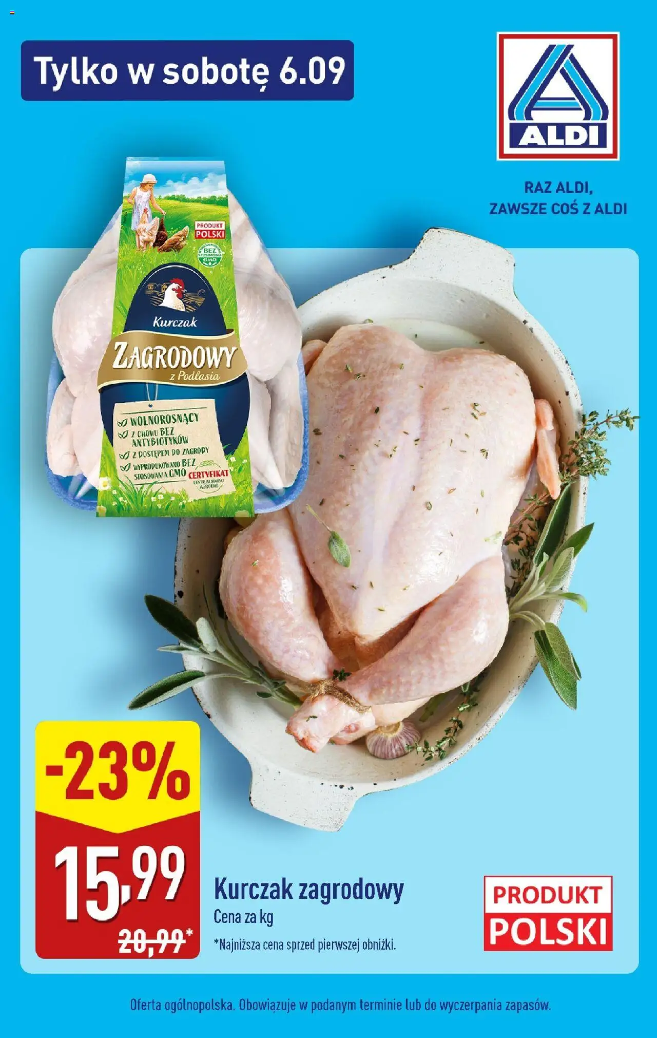 Aldi Tylko w sobotę od 06.09.2025 - Nowa Gazetka - Numer strony 1