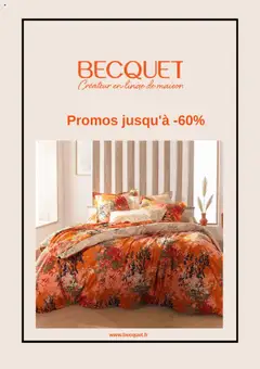 Prévisualisation de Catalogue Becquet Été du magasin Becquet formulaire valide 08/09/2025