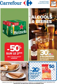 Prévisualisation de Catalogue alcools & bières du magasin Carrefour formulaire valide 27/01/2026