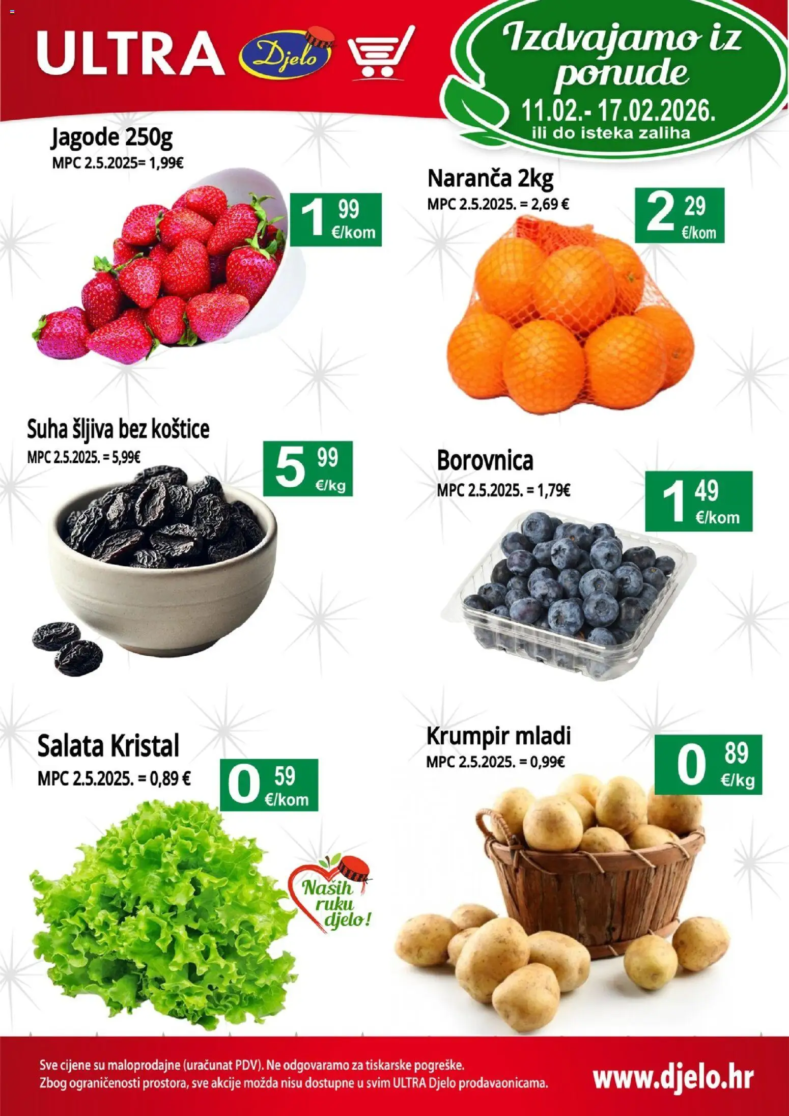 Pregled letka Katalog trgovine Djelo vrijedi od 11.02.2026