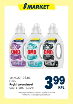 Kaupan S-market Tarjoukset OMO esikatselu, voimassa 22/10/2025