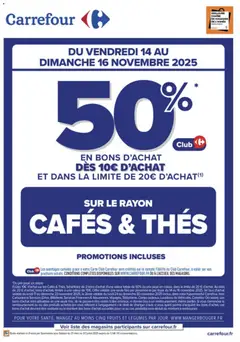Prévisualisation de Opération bons d’achat du magasin Carrefour formulaire valide 14/11/2025