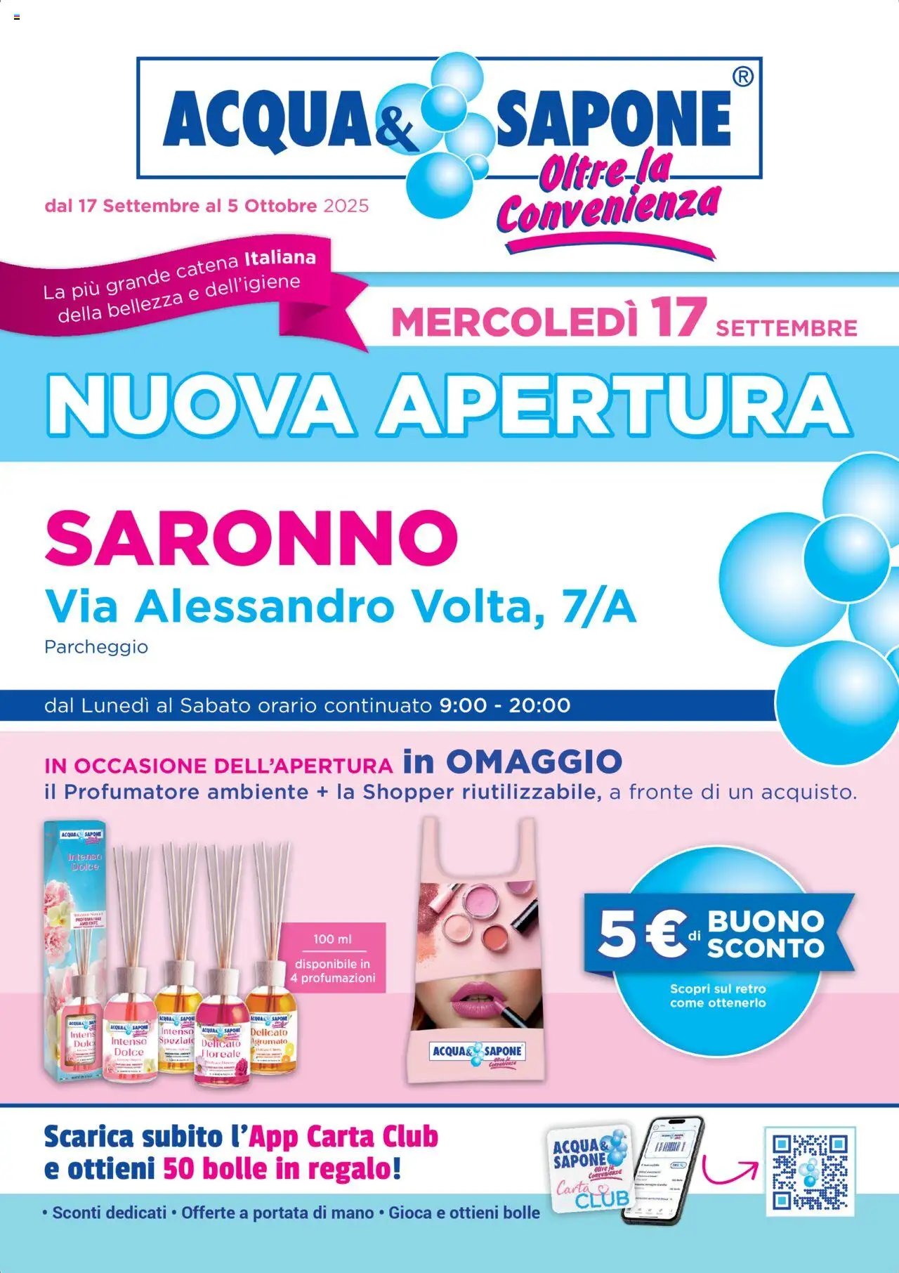 Volantino Acqua e Sapone valido da 17/09/2025 numero di pagina 1