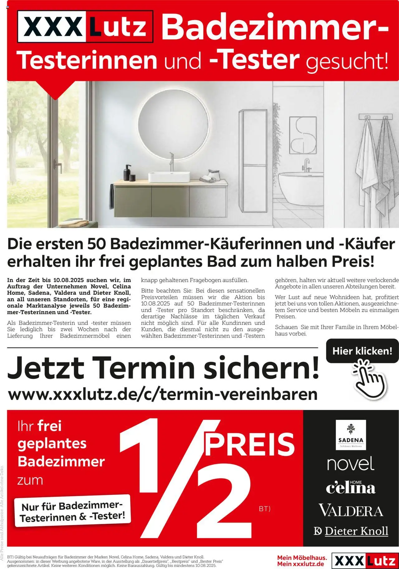 XXXL Lutz Bad Spezial (vom 27.07.2025 - 10.08.2025)