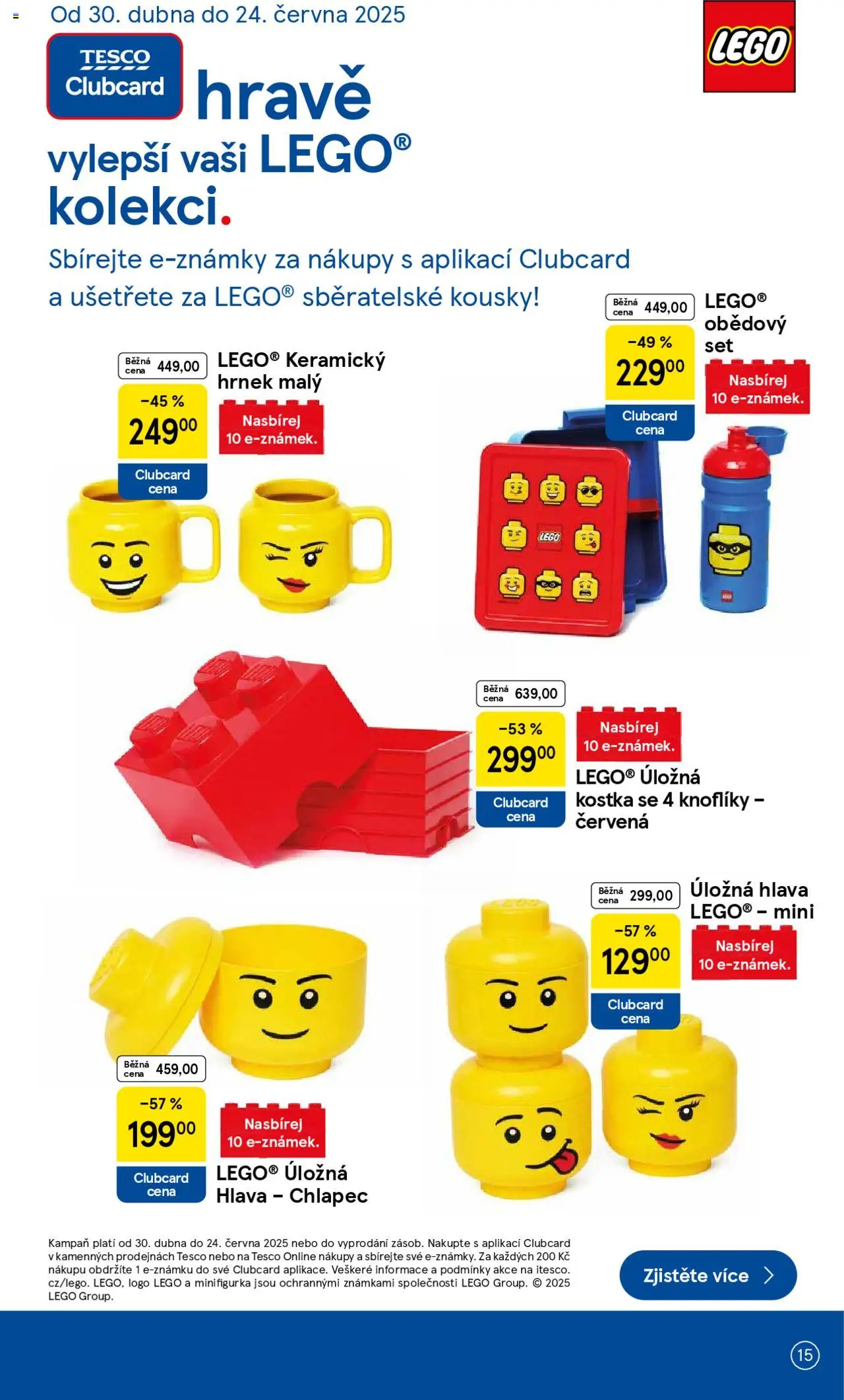  TESCO leták od 11.06.2025 - Akční "Hypermarket" leták - strana 15 - LEGO, Hrnek, Lunch