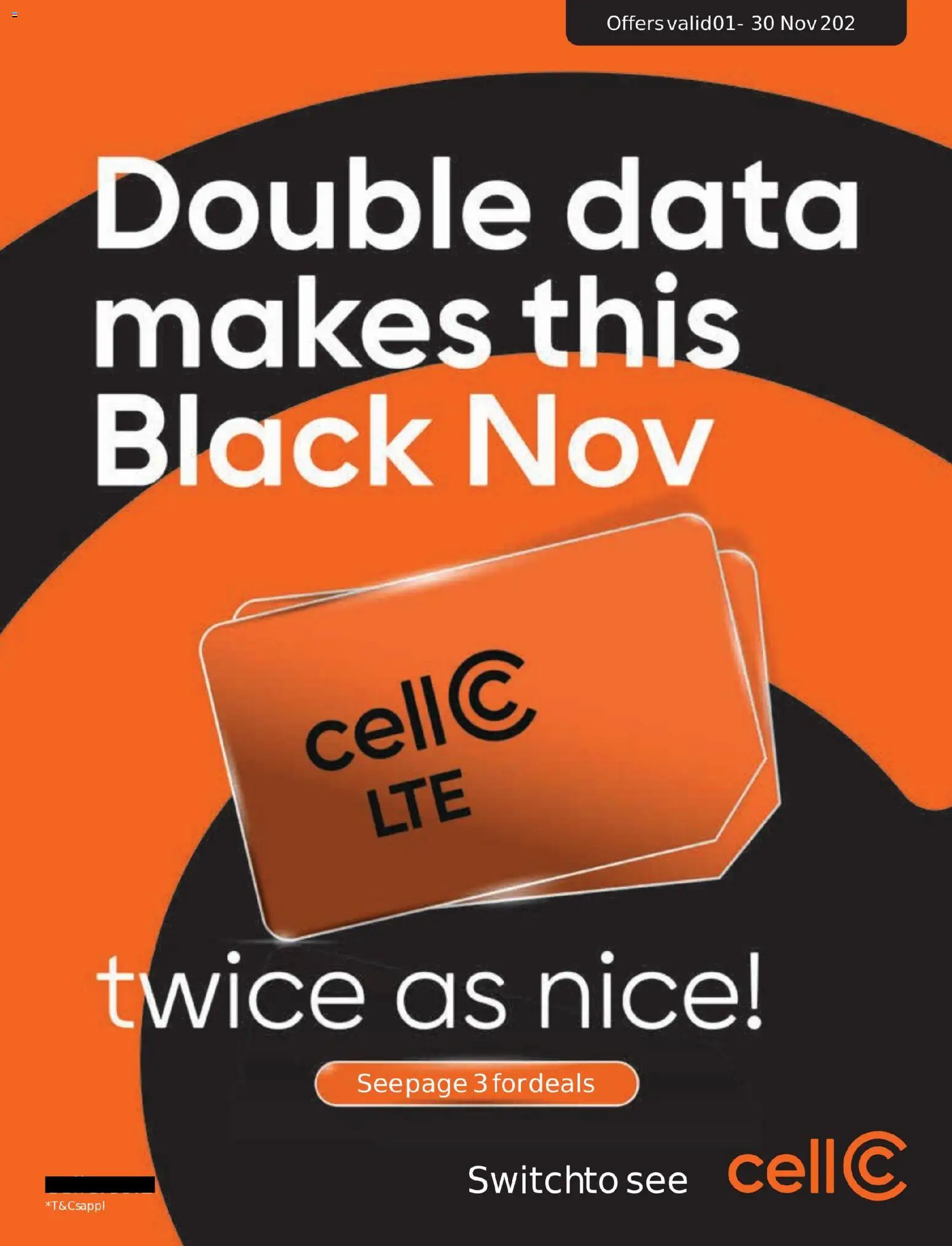 Preview of Cell C flyer valid from 01/11/2025
