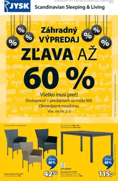 Náhľad JYSK letáku platného od 30.07.2025