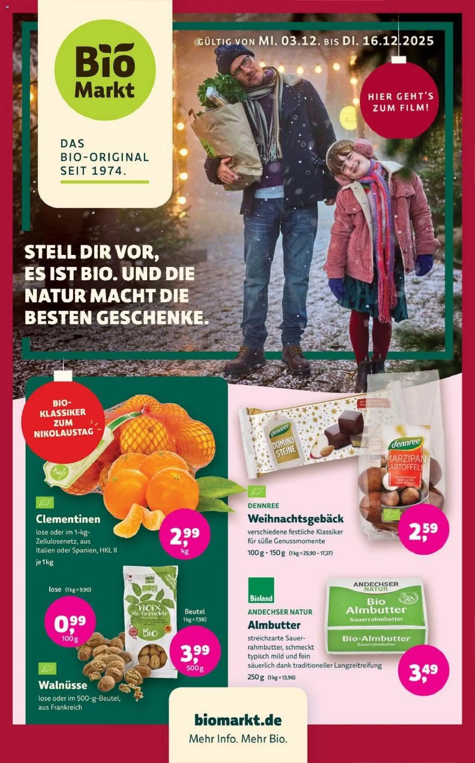 Vorschau von dem Prospekt des Geschäftes Denns BioMarkt, gültig ab dem 03.12.2025
