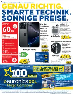 Vorschau von dem Prospekt des Geschäftes Euronics, gültig ab dem 06.08.2025