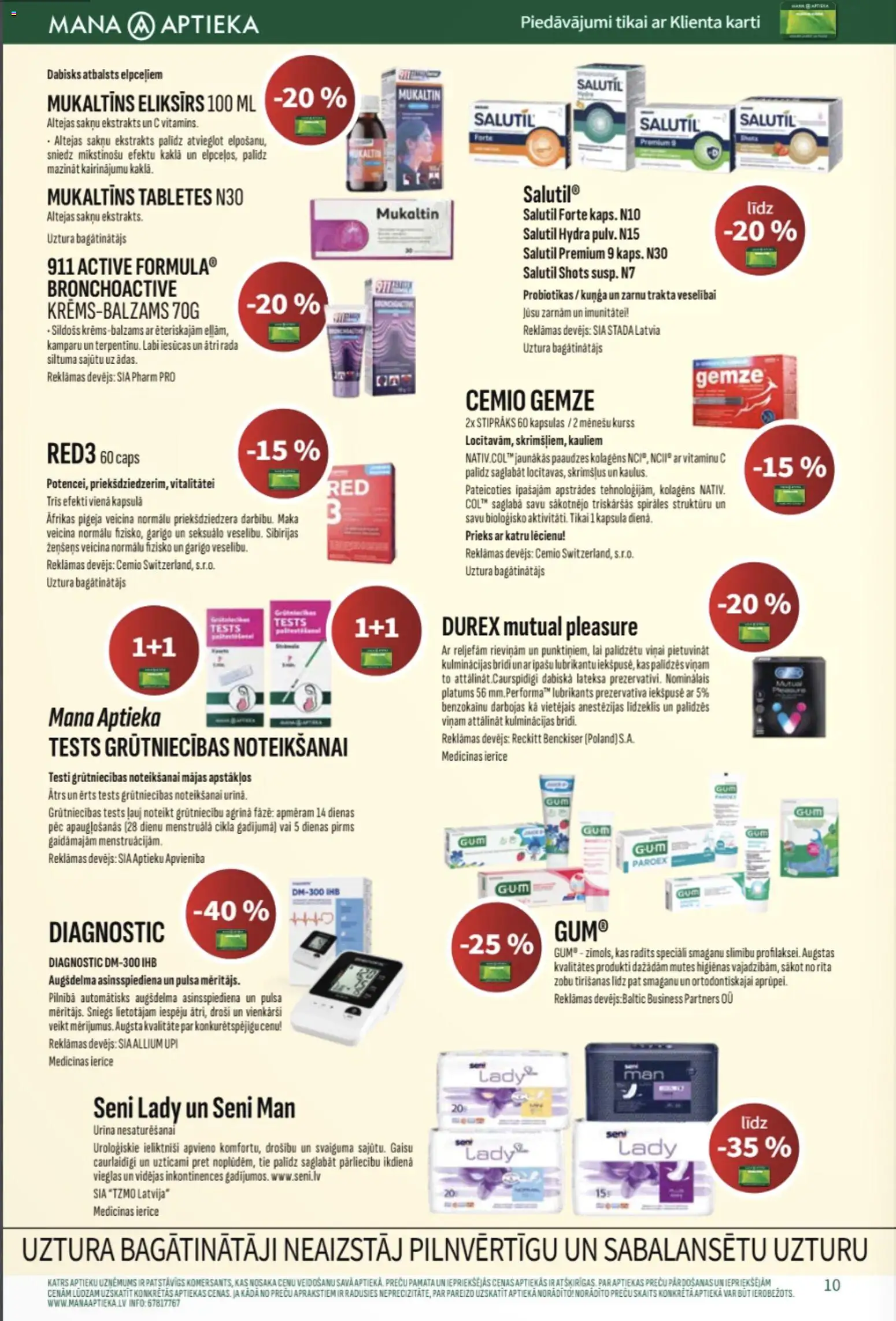 Skatīt Mana Aptieka akciju bukletu, derīgs no 2025.12.01