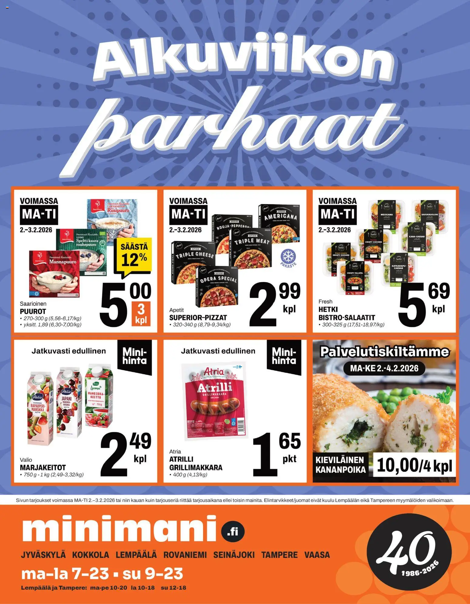 Kaupan Minimani Tarjoukset esikatselu, voimassa 02/02/2026