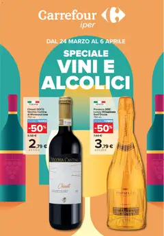 Anteprima dell'opuscolo Carrefour volantino Iper - Speciale vini dal negozio Carrefour valido da 24/03/2026