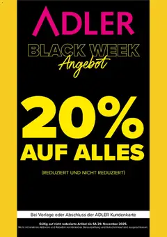 Vorschau von dem Prospekt des Geschäftes Adler, gültig ab dem 26.11.2025